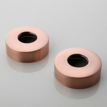 Set van 2 koperkleurige badkraan rozetten