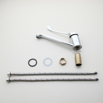 Set van de chroom mebgkraan met elleboog bediening