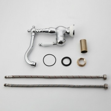 Set wastafelkraan mengkraan chroom landelijk