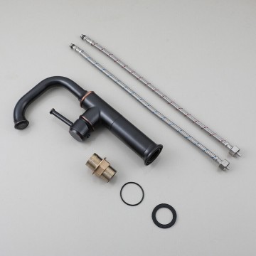 Set wastafelkraan olie brons 0