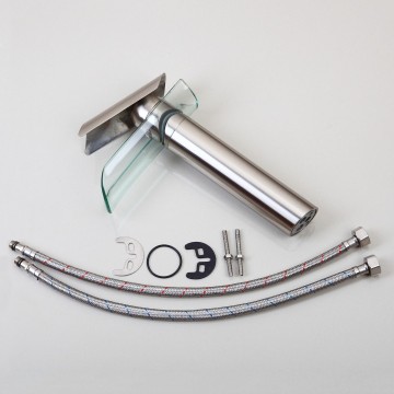 Set waterval mengkraan geborsteld nikkel