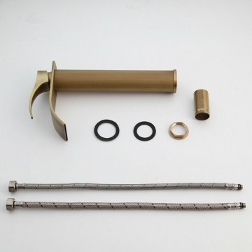 Set watervalkraan brons