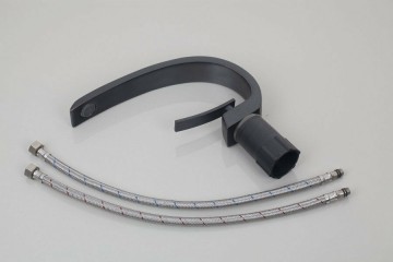 Set zwarte badkamer kraan