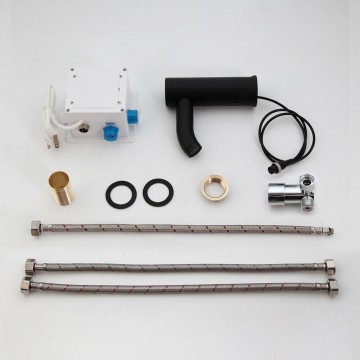 Set zwarte sensorkraan