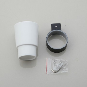 Set zwarte tandenborstel houder