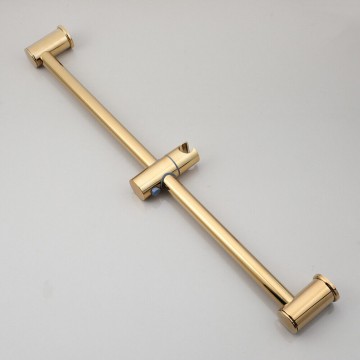 Stang goudkleurige glijstang met handdouche