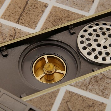 Stankafsluiter bronzen uitvoering doucheput