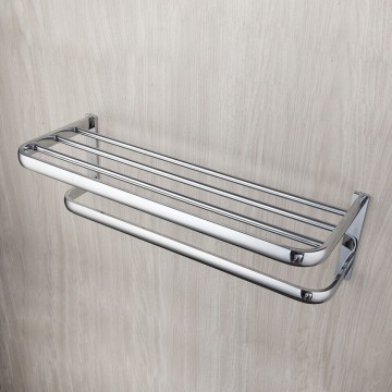 Stijlvol chroom handdoekrek 0