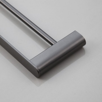 Stijlvol handdoekrek gun metal