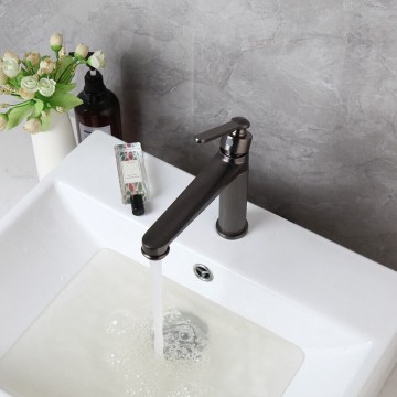 Stijlvolle gun metal wastafelkraan mengkraan