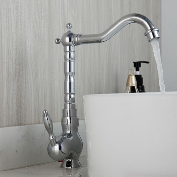 Stijlvolle landelijke chroom mengkraan