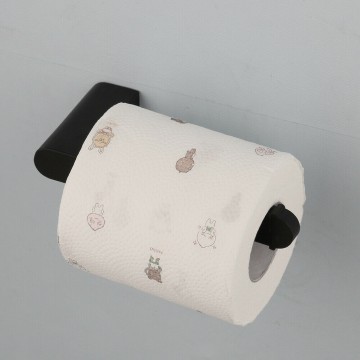 Stijlvolle zwarte wc papier houder