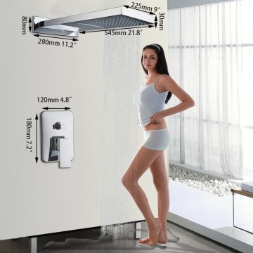 Stortdouche set chroom