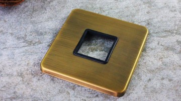 Nostalgische inbouw doucheset antiek brons. muurbevestiging