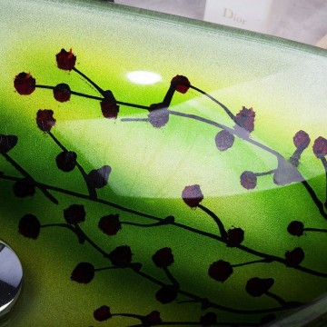 Tekening glazen waskom