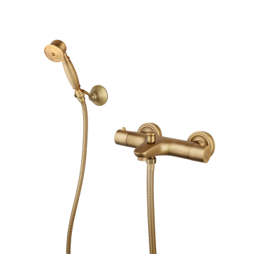 Thermostatische bad kraan brons