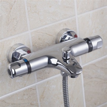 Thermostatische chroom bad kraan