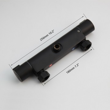 Thermostatische douche kraan zwart