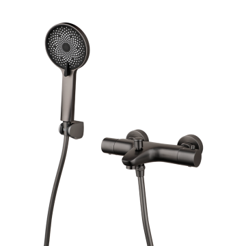 Thermostatische gun metal bad kraan