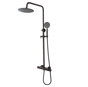 Thermostatische zwarte regendouche