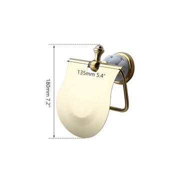 Toiletpapier houder goud 0