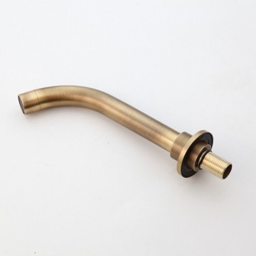 Uitloop bronskleurige inbouw mengkraan