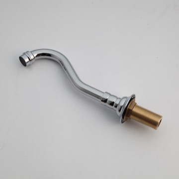 Uitloop chroom muurkraan elegant landelijk