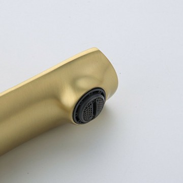 Uitloop goud geborstelde kraan