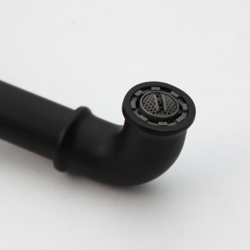 Uitloop met perlator zwart