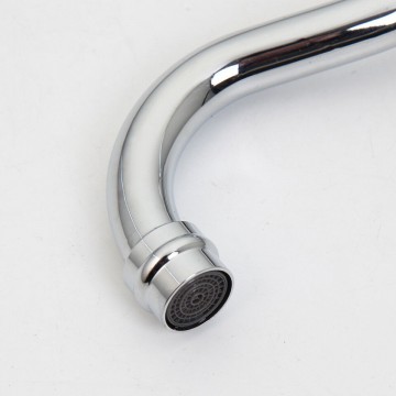 Uitloop nostalgische chroom muurkraan