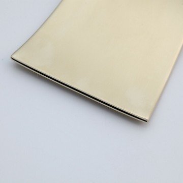 Uitloop van geborsteld goud