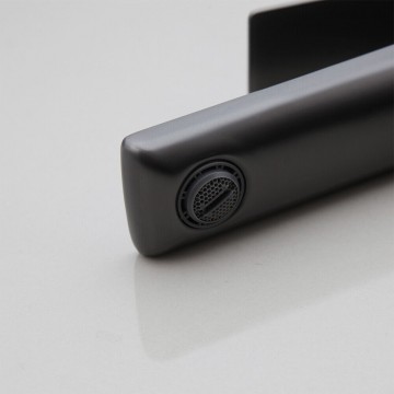 Uitloop wastafelkraan gun metal uitvoering