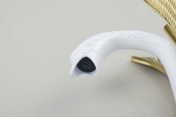 Uitloop wit zwaan kraan