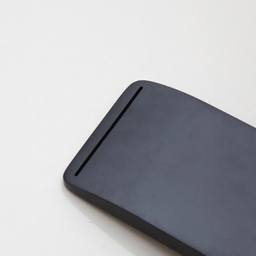 Uitloop zwarte inbouw watervalkraan