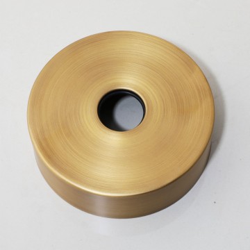 Vrijstaande bronskleurige landelijke badkraan 11