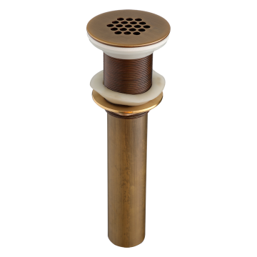 Wastafel bronskleurige afvoer