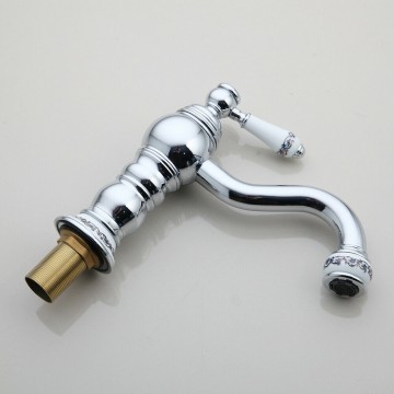 Wastafelkraan chroom retro