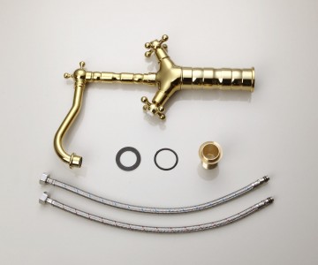 Wastafelkraan goudkleurig