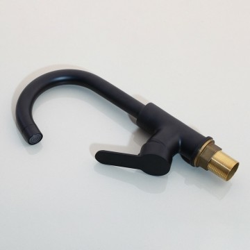 Wastafelkraan mat zwart