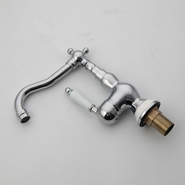 Wastafelkraan mengkraan chroom landelijk model