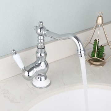 Wastafelkraan mengkraan chroom landelijk