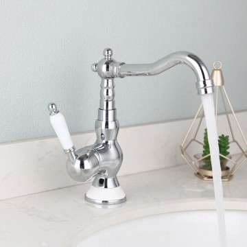 Wastafelkraan mengkraan chroom landelijke uitvoering