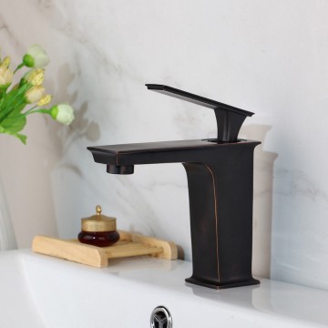 Wastafelkraan olie brons 0