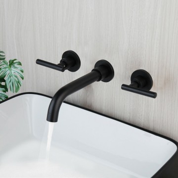 Wastafelkraan zwart voor badkamer