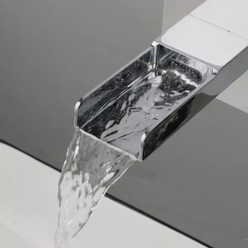 Waterval chroom inbouw watervalkraan