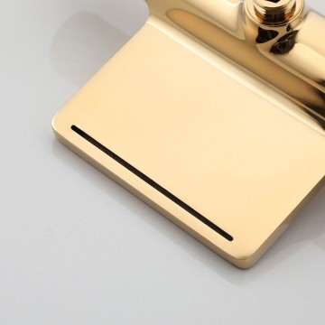 Waterval goudkleurige badkraan mengkraan