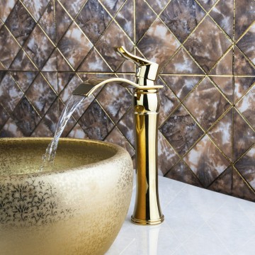 Watervalkraan goud chroom