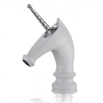 Witte kraan eenhoorn