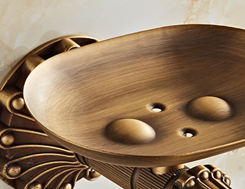 Zeepbakje brons voor badkamer