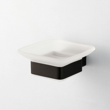 Zeepbakje muurbevestiging zwart